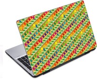ezyPRNT Colorful Lined Huts Pattern (14 to 14.9 inch) Vinyl Laptop Decal 14   Laptop Accessories  (ezyPRNT)