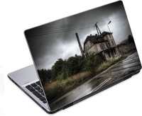 ezyPRNT The Road Side Building City (14 to 14.9 inch) Vinyl Laptop Decal 14   Laptop Accessories  (ezyPRNT)