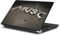 ezyPRNT Beautiful Typography Music N (15 to 15.6 inch) Vinyl Laptop Decal 15   Laptop Accessories  (ezyPRNT)