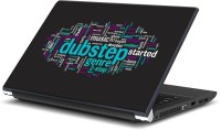 Rangeele Inkers The Dubstep Word Cloud Vinyl Laptop Decal 15.6   Laptop Accessories  (Rangeele Inkers)