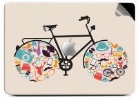 Swagsutra Artistic Cycle Vinyl Laptop Decal 15   Laptop Accessories  (Swagsutra)