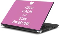 ezyPRNT Keep CAlm And Stay Awesome (15 inch) Vinyl Laptop Decal 15   Laptop Accessories  (ezyPRNT)