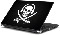 ezyPRNT Skull and Abstract Music G (15 to 15.6 inch) Vinyl Laptop Decal 15   Laptop Accessories  (ezyPRNT)