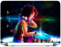 FineArts DJ Girl Vinyl Laptop Decal 15.6   Laptop Accessories  (FineArts)