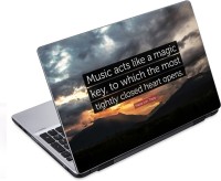 ezyPRNT Music acts like a magic (14 to 14.9 inch) Vinyl Laptop Decal 14   Laptop Accessories  (ezyPRNT)