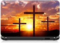 VI Collections Cross and Sun Shine PRINTED VINYL Laptop Decal 15.6   Laptop Accessories  (VI Collections)