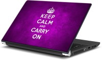 ezyPRNT Keep Calm and Carry On (Purple) (15 to 15.6 inch) Vinyl Laptop Decal 15   Laptop Accessories  (ezyPRNT)