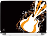 FineArts Guitar Yellow White Vinyl Laptop Decal 15.6   Laptop Accessories  (FineArts)
