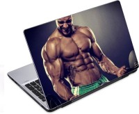 ezyPRNT Six PAcks Weight Lifting (14 to 14.9 inch) Vinyl Laptop Decal 14   Laptop Accessories  (ezyPRNT)