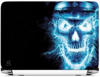 FineArts Skull Blue Black Back Vinyl Laptop Decal 15.6   Laptop Accessories  (FineArts)