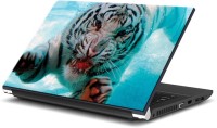 ezyPRNT Tiger's Hunt Wildlife (15 to 15.6 inch) Vinyl Laptop Decal 15   Laptop Accessories  (ezyPRNT)