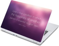 ezyPRNT Love and Happiness Motivation Quote a (13 to 13.9 inch) Vinyl Laptop Decal 13   Laptop Accessories  (ezyPRNT)