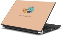 Rangeele Inkers Ginie And Pikachu Vinyl Laptop Decal 15.6   Laptop Accessories  (Rangeele Inkers)