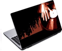 ezyPRNT DJ Disc Music A (14 to 14.9 inch) Vinyl Laptop Decal 14   Laptop Accessories  (ezyPRNT)