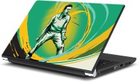 ezyPRNT Cricket Sports Pop Art Scream (15 to 15.6 inch) Vinyl Laptop Decal 15   Laptop Accessories  (ezyPRNT)