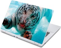 ezyPRNT Tiger's Hunt Wildlife (13 to 13.9 inch) Vinyl Laptop Decal 13   Laptop Accessories  (ezyPRNT)