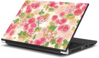 ezyPRNT Abstract Pink Rose Floral Pattern (15 to 15.6 inch) Vinyl Laptop Decal 15   Laptop Accessories  (ezyPRNT)