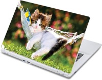 ezyPRNT Cat can also relax Pet Animal (13 to 13.9 inch) Vinyl Laptop Decal 13   Laptop Accessories  (ezyPRNT)