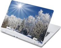 ezyPRNT Day In Snow Forest (13 to 13.9 inch) Vinyl Laptop Decal 13   Laptop Accessories  (ezyPRNT)