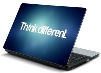 Psycho Art Think Different On Abstract Blue Vinyl Laptop Decal 15.6   Laptop Accessories  (Psycho Art)