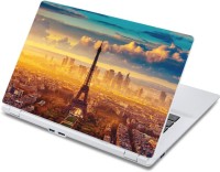 ezyPRNT The Amazing Eiffel Tower City (13 to 13.9 inch) Vinyl Laptop Decal 13   Laptop Accessories  (ezyPRNT)