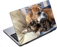 ezyPRNT Royal Dog's Family Pet Animal (14 to 14.9 inch) Vinyl Laptop Decal 14   Laptop Accessories  (ezyPRNT)