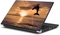 ezyPRNT Playing Dolphin (15 to 15.6 inch) Vinyl Laptop Decal 15   Laptop Accessories  (ezyPRNT)