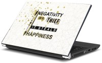 Dadlace Negativity is a thief Vinyl Laptop Decal 13.3   Laptop Accessories  (Dadlace)