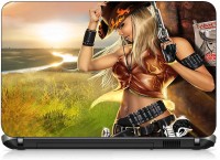 VI Collections ANIMATED WANTED GIRL pvc Laptop Decal 15.6   Laptop Accessories  (VI Collections)