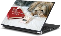 ezyPRNT Keep Calm and Carry On Book (14 to 14.9 inch) Vinyl Laptop Decal 14   Laptop Accessories  (ezyPRNT)
