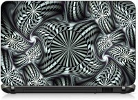 VI Collections BLACK & WHIT ILLUSION IMPORTED Laptop Decal 15.6   Laptop Accessories  (VI Collections)