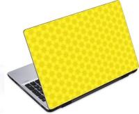 ezyPRNT Only Yellow Flowered Pattern (14 to 14.9 inch) Vinyl Laptop Decal 14   Laptop Accessories  (ezyPRNT)