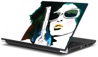 ezyPRNT Girl with Pistol (15 to 15.6 inch) Vinyl Laptop Decal 15   Laptop Accessories  (ezyPRNT)