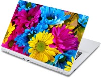ezyPRNT Colorful Sunflowers (13 to 13.9 inch) Vinyl Laptop Decal 13   Laptop Accessories  (ezyPRNT)