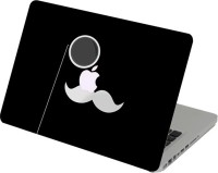 Swagsutra Swagsutra White Mustache Laptop Skin/Decal For MacBook Air 13 Vinyl Laptop Decal 13   Laptop Accessories  (Swagsutra)
