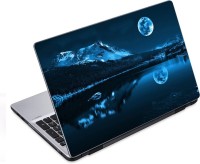 ezyPRNT Snow Mountain With Full Moon (14 to 14.9 inch) Vinyl Laptop Decal 14   Laptop Accessories  (ezyPRNT)