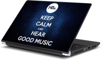 ezyPRNT Keep Calm and Hear Good Music (15 to 15.6 inch) Vinyl Laptop Decal 15   Laptop Accessories  (ezyPRNT)