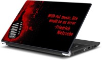 ezyPRNT Music Lovers and Musical Quotes W (15 to 15.6 inch) Vinyl Laptop Decal 15   Laptop Accessories  (ezyPRNT)