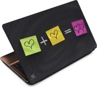 Finest Two Heart Vinyl Laptop Decal 15.6   Laptop Accessories  (Finest)