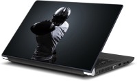 ezyPRNT Rugby Black Sports (15 to 15.6 inch) Vinyl Laptop Decal 15   Laptop Accessories  (ezyPRNT)