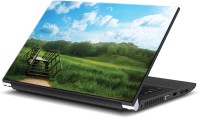 ezyPRNT Blue Sky Green Land Landscape Nature (15 to 15.6 inch) Vinyl Laptop Decal 15   Laptop Accessories  (ezyPRNT)