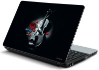 ezyPRNT Violin & Roses Vinyl Laptop Decal 15   Laptop Accessories  (ezyPRNT)