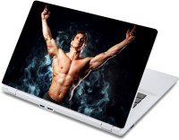 ezyPRNT Topless Man with Heroic Physique (13 to 13.9 inch) Vinyl Laptop Decal 13   Laptop Accessories  (ezyPRNT)