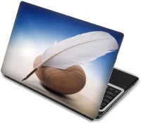 Shopmania White feather Vinyl Laptop Decal 15.6   Laptop Accessories  (Shopmania)
