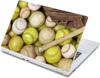ezyPRNT Base Ball - Balls only Sports (13 to 13.9 inch) Vinyl Laptop Decal 13   Laptop Accessories  (ezyPRNT)