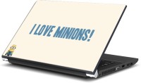Rangeele Inkers I Love Minions Vinyl Laptop Decal 15.6   Laptop Accessories  (Rangeele Inkers)