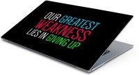 Lovely Collection Never Give Up Vinyl Laptop Decal 15.6   Laptop Accessories  (Lovely Collection)