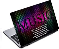 ezyPRNT Music Lovers and Musical Quotes L (14 to 14.9 inch) Vinyl Laptop Decal 14   Laptop Accessories  (ezyPRNT)