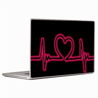 Theskinmantra Beats Of Heart Skin Laptop Decal 14.1   Laptop Accessories  (Theskinmantra)