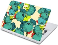 ezyPRNT Green Dahelia Pattern (13 to 13.9 inch) Vinyl Laptop Decal 13   Laptop Accessories  (ezyPRNT)
